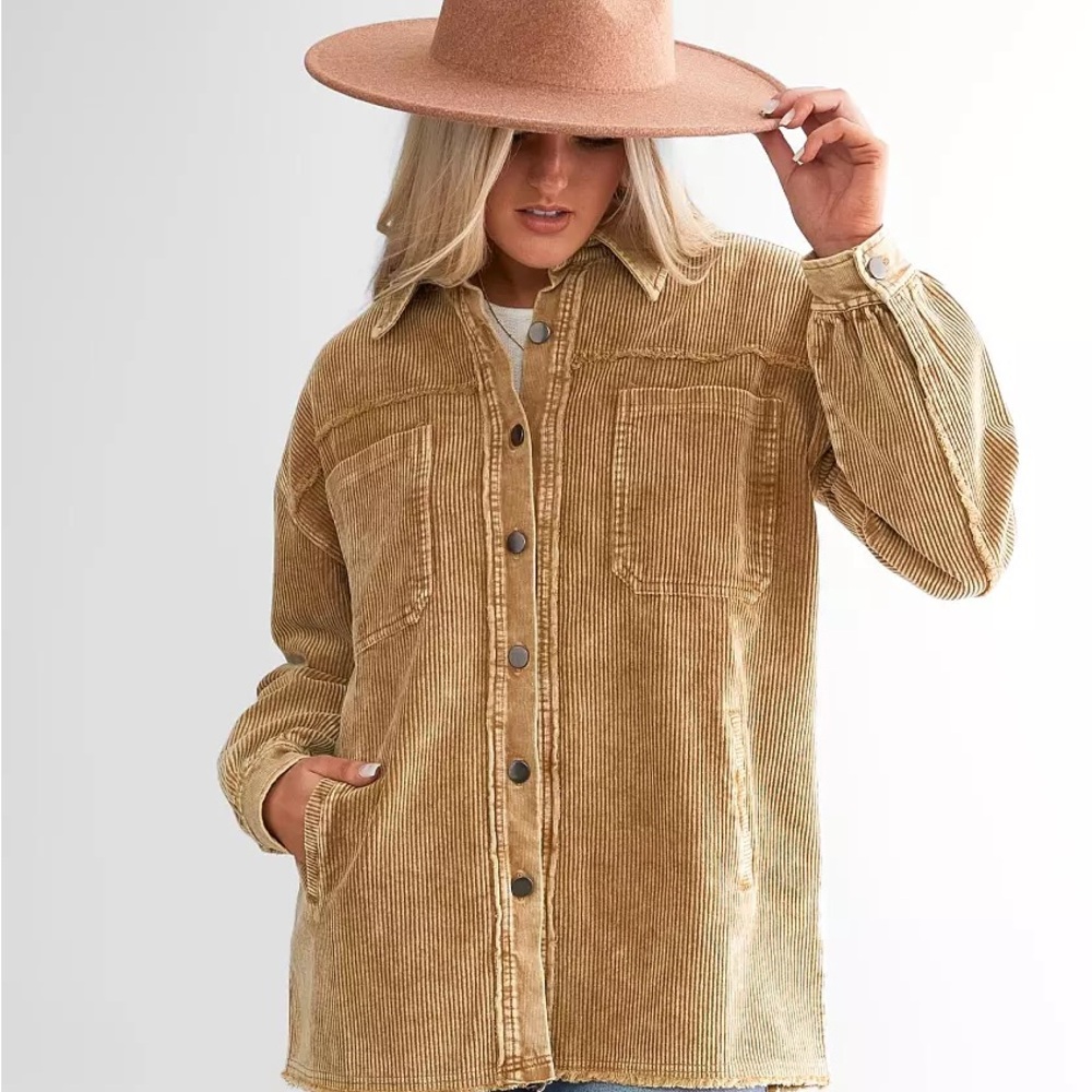 Buckle BKE Washed Corduroy Shacket - Picture 2 of 4